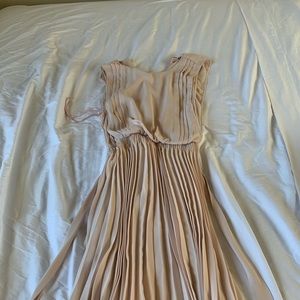 Pleated midi dress